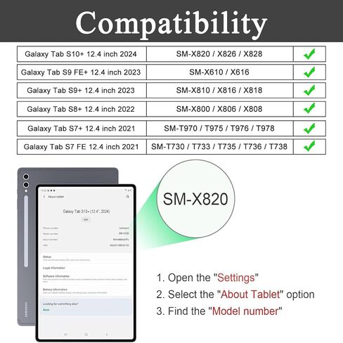 حافظة لوحة مفاتيح Samsung Galaxy Tab S9 2023/S8 2022/S7 2020 مقاس 11 بوصة، غطاء حامل قابل للطي مع حامل قلم S، حافظة ذكية نحيفة مع لوحة مفاتيح بلوتوث متعددة الاستخدام لجهاز Galaxy 11 بوصة، أسود in Saudi Arabia
