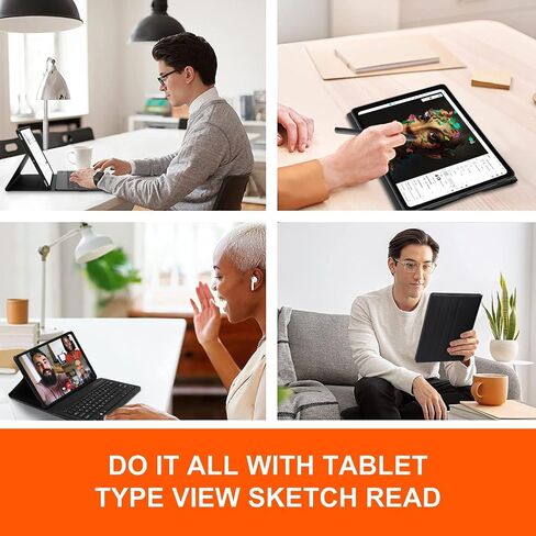 حافظة لوحة مفاتيح Samsung Galaxy Tab S9 2023/S8 2022/S7 2020 مقاس 11 بوصة، غطاء حامل قابل للطي مع حامل قلم S، حافظة ذكية نحيفة مع لوحة مفاتيح بلوتوث متعددة الاستخدام لجهاز Galaxy 11 بوصة، أسود in Saudi Arabia