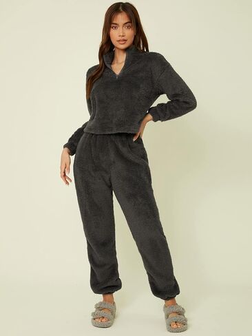 Milumia Women's Soft Fuzzy Flannel Lounge Pants Pajama Bottoms Sleepwear in Saudi Arabia