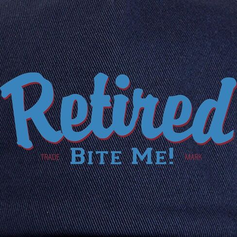 CafePress Funny Retired Bite Me Retirement Cap Adjustable Baseball Cap in Saudi Arabia