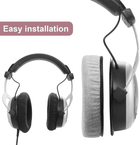 وسائد الأذن DT990 DT880 - وسائد أذن بديلة متوافقة مع سماعات الرأس beyerdynamic DT990 / DT880 / DT770 PRO (أسود) in Saudi Arabia