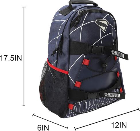 Superman Web Logo 17.5 "Blue Backpack in Kuwait