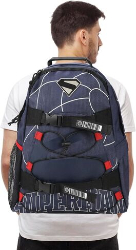 Superman Web Logo 17.5 "Blue Backpack in Kuwait