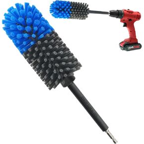 Wheel Brush, Soft Drill Wheel Cleaner Brush, Drill Brush for Car Wheel, No Scratches Highly Dense and Durable Car Wheel Brush Rim Tire Car Cleaning Brush for Wheels, Rims, Engines, Exhaust in Kuwait
