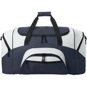Port Authority - Standard Colorblock Sport Duffel. BG99, Safety Yellow/ Black, OSFA in Saudi Arabia