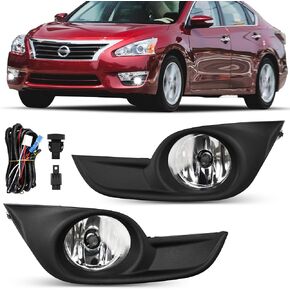 Fog Lights - Front Fog Lamps Assembly Compatible with Nissan Altima 2016 2017 2018 - Fog Light Replacement Kit Replacement for NI1038139, NI1039139, 622579HS0A, and 622569HS0A in Kuwait