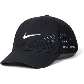 Nike Structured Swoosh Cap MD | LG Black | White in Kuwait
