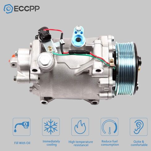 ضاغط التيار المتردد ECCPP مع القابض 2007-2015 مناسب لهوندا سيفيك 2.4L 2012-2014 لهوندا CR-V 2.4L ضاغط التيار المتردد TRSE09 in Saudi Arabia