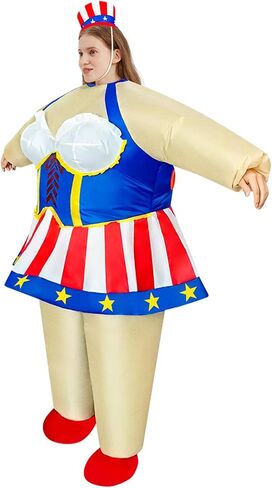 Patriotic 4th of July Uncle Sam Costume American Flag Costume Carnival Parade Halloween Suit in Saudi Arabia