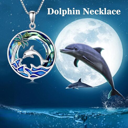 Toupop Sea Turtle Hompts Sterling Silver Tropical Palm Tree Ocean Ocean Presant Crystal Sea Turtles المجوهرات عيد الميلاد الصيفي للنساء in Saudi Arabia