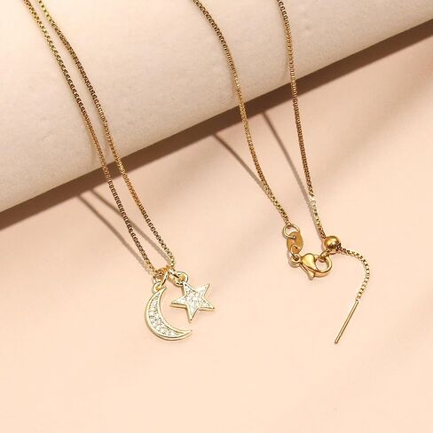 قلادة العيون Hamsa & Evil - قلادة قلادة مزدوجة للنساء 18K الذهب مطلي بالحمس قلادة شريرة قلادة الذهب لذيذ للنساء in Kuwait