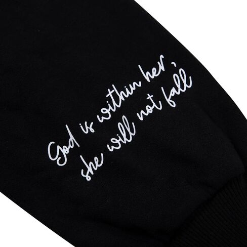 Hebbe Christian Sweatshirt for Women Christian Graphic Hoodies Pullover - Bible Vershirts Sweatshirts Faith Top in Kuwait
