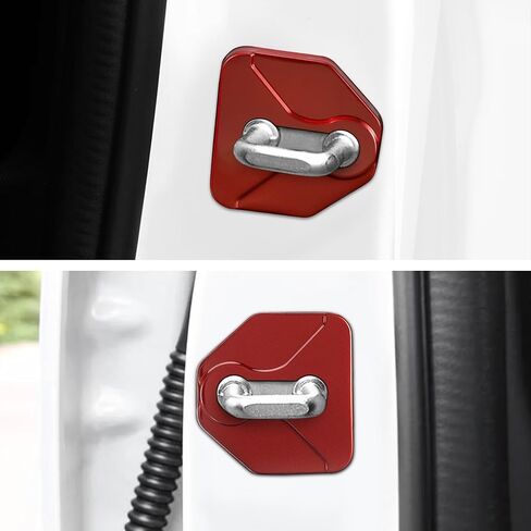 تومال 4 PCS قفل باب السيارة يغطي المزالج متوافقة مع سوبارو فورستر Outback Impreza Crosstrek Legacy WRX/WRX STI XV الصلب غير القابل للصدأ الإكسسوارات (أسود) in Saudi Arabia