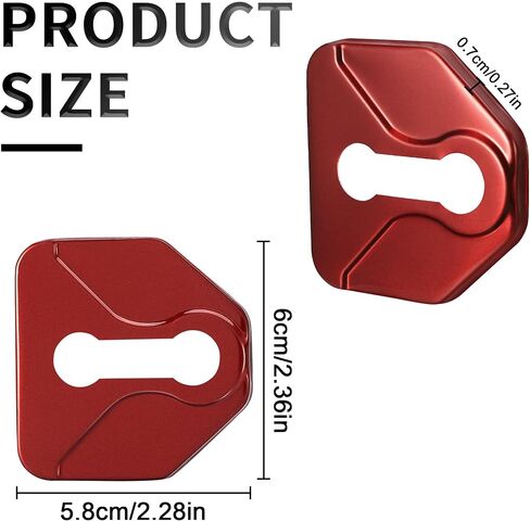 تومال 4 PCS قفل باب السيارة يغطي المزالج متوافقة مع سوبارو فورستر Outback Impreza Crosstrek Legacy WRX/WRX STI XV الصلب غير القابل للصدأ الإكسسوارات (أسود) in Saudi Arabia