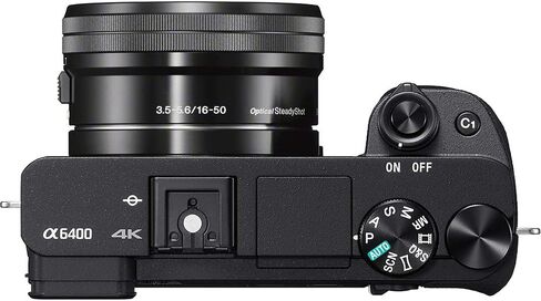 Sony a6400 4K Mirrorless Camera ILCE-6400M/B with 18-135mm F3.5-5.6 and 55-210mm F4.5-6.3 2 Lens Kit and Deco Gear Travel Case Filter Set Extra Battery Remote & Flash Bundle in Saudi Arabia