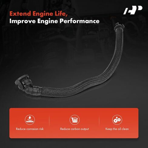 A-Premium Engine Crankcase Breather Hose Compatible with BMW X5 2011-2013, 550i GT xDrive 2010-2012, 650i xDrive 2012, 750i 2009-2012, 750i xDrive, 750Li, X6 in Saudi Arabia
