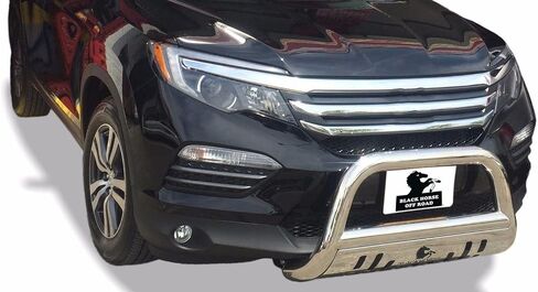 Black Horse Off Road Road Bul Bar Plate Skid Plate Stainless Steel متوافق مع 2014-2020 Acuramdx | 2018-2020 Honda Odyssey | 2017-2022 Honda Passport | 2016-2022 Honda Pilot | 2017-2023 Honda Ridgeline-BB158107-SP-SP-SPL in Saudi Arabia