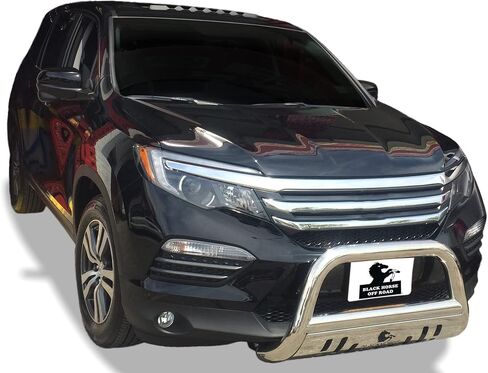 Black Horse Off Road Road Bul Bar Plate Skid Plate Stainless Steel متوافق مع 2014-2020 Acuramdx | 2018-2020 Honda Odyssey | 2017-2022 Honda Passport | 2016-2022 Honda Pilot | 2017-2023 Honda Ridgeline-BB158107-SP-SP-SPL in Saudi Arabia