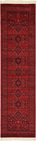 Rugs.com Bokhara Collection Bruc - 10 قدم عداء Red Low Rug مثالية للممرات والمداخل in Saudi Arabia