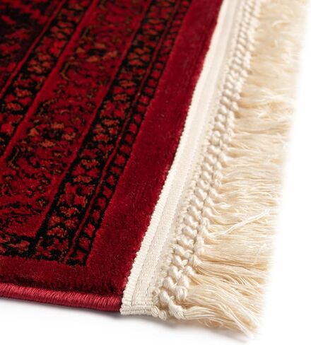 Rugs.com Bokhara Collection Bruc - 10 قدم عداء Red Low Rug مثالية للممرات والمداخل in Saudi Arabia