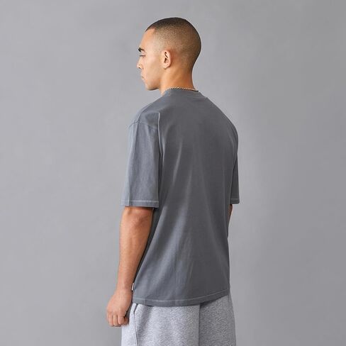 Formula 1 Relaxed fit Tshirt with Boucle Finish - Grey Melange - Size: Large in Saudi Arabia