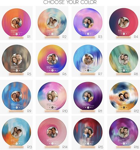 سجل فينيل مخصص ، سجل فينيل زخرفي مع صورة مخصصة ، هدايا الأزواج المخصصة ، هدايا الصور للذكرى السنوية ، زفاف ، لوحة أغاني أكريليك مخصصة ، ديكور للموسيقى in Kuwait