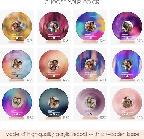 سجل فينيل مخصص ، سجل فينيل زخرفي مع صورة مخصصة ، هدايا الأزواج المخصصة ، هدايا الصور للذكرى السنوية ، زفاف ، لوحة أغاني أكريليك مخصصة ، ديكور للموسيقى in Kuwait