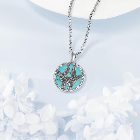 Angel Necklace Sterling Silver Biblically Angels Pendant Saints Jewelry Birthday Gifts for Women Men in Saudi Arabia