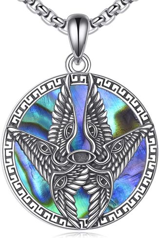 Angel Necklace Sterling Silver Biblically Angels Pendant Saints Jewelry Birthday Gifts for Women Men in Saudi Arabia
