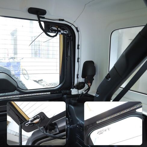 الباب الخلفي الخلفي شريط الضوء الزجاجي GASE LAMP KIT JK L3 لجيب لرينجلر 2007-2023 لـ WRANGLER JK 2018 1SET-ANCULDE in Kuwait