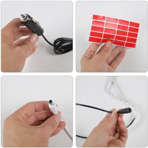 الباب الخلفي الخلفي شريط الضوء الزجاجي GASE LAMP KIT JK L3 لجيب لرينجلر 2007-2023 لـ WRANGLER JK 2018 1SET-ANCULDE in Kuwait