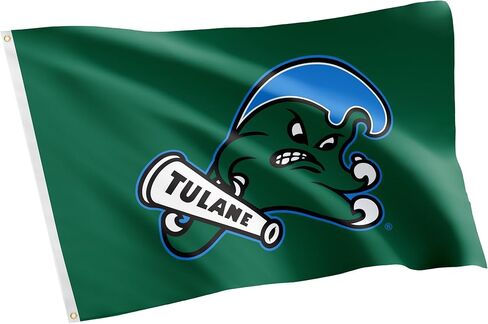 Desert Cactus Tulane University Flag Green Wave Flag Banners 100% Polyester Indoor Outdoor 3x5 feet Flags (Flag C) in Saudi Arabia