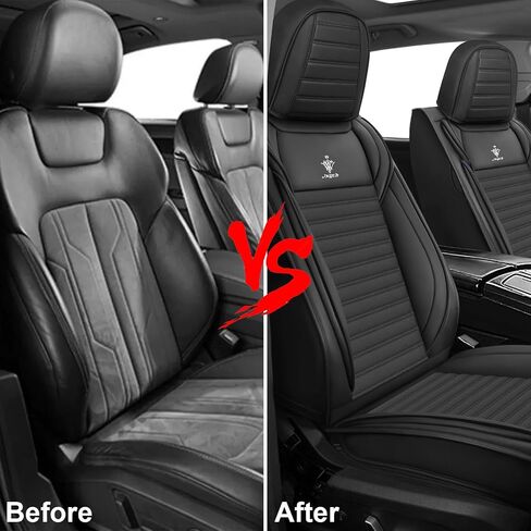 Seat Covers Full Set Custom Fit for Toyota Corolla 2017-2025, Standard Waterproof Car Seat Cover, Breathable and Comfortable Leather Cushion Cover, Auto Interior Accessories (Black Blue) in Saudi Arabia
