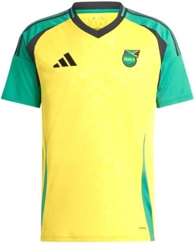 adidas Jamaica Home Men's Soccer Jersey 2024 (US, Alpha, Medium, Regular, Regular, Standard, Yellow) in Saudi Arabia