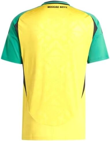 Adidas Jamaica Home Home Men's Soccer Jersey 2024 (الولايات المتحدة ، ألفا ، متوسطة ، منتظمة ، منتظمة ، قياسية ، أصفر) in Kuwait