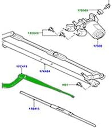 Genuine LAND ROVER WIPER ARM FRONT LR3 LR4 RANGE ROVER SPORT 07-13 LH LR038124 - in Saudi Arabia