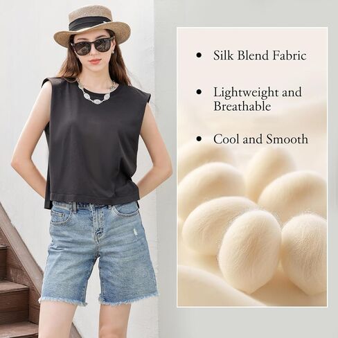 Womens Business Casual Spaghetti Strap Ribbed Tank Tops Silk Cotton Summer Spring Basic Sleveless Shirts Fitted Cami in Saudi Arabia