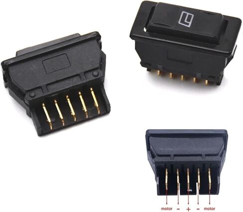 5 PCS Auto Car Power Window Switch 5Pins Back Window Control Bine زر مع مؤشر الإضاءة in Kuwait