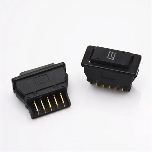 5 PCS Auto Car Power Window Switch 5Pins Back Window Control Bine زر مع مؤشر الإضاءة in Kuwait