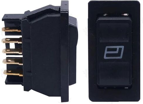 5 PCS Auto Car Power Window Switch 5Pins Back Window Control Bine زر مع مؤشر الإضاءة in Kuwait