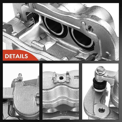 A -Premium Disc -Disc Pariper Assembly مع قوس متوافق مع نماذج KIA المختارة - Sedona 2015 2017 2017 2018 2019 2020 2021 ، V6 3.3L - جانب السائق الأيسر الأمامي in Saudi Arabia