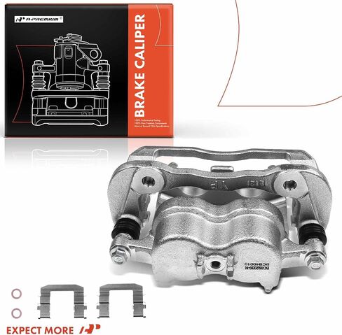 A -Premium Disc -Disc Pariper Assembly مع قوس متوافق مع نماذج KIA المختارة - Sedona 2015 2017 2017 2018 2019 2020 2021 ، V6 3.3L - جانب السائق الأيسر الأمامي in Saudi Arabia