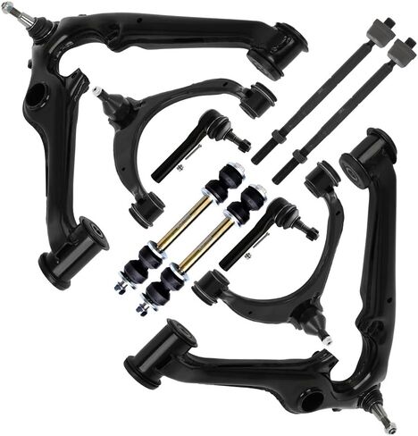 SCITOO 10pcs Suspension Kit For 2014-2018 For Chevy Silverado 1500 2015-2019 Tahoe Suburban w/Suspension Parts Upper Lower Control Arm Sway Bar Tie Rod End in Saudi Arabia