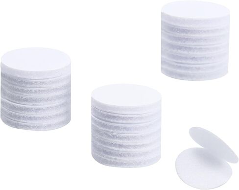 24 Pairs 1 Inch Hook and Loop Dots, Round Adhesive Double Sided Sticky Tape, Self Adhesive Nylon Hook and Loop Fasteners for Home Office DIY Tool Hanging, Black in Saudi Arabia