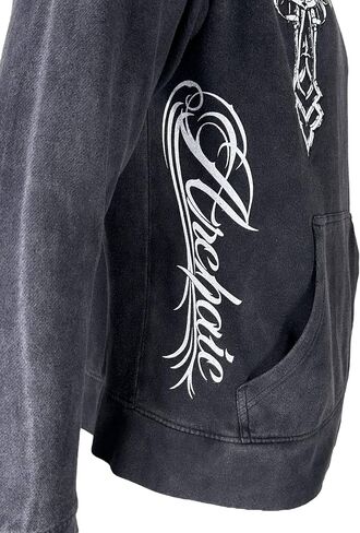 Xtreme Couture بواسطة Affliction Usisex كبير الحجم المربع الحارس Hoodie Stone Ranger in Saudi Arabia
