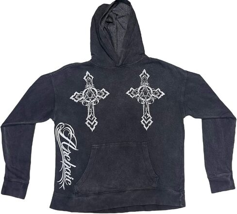 Xtreme Couture بواسطة Affliction Usisex كبير الحجم المربع الحارس Hoodie Stone Ranger in Saudi Arabia