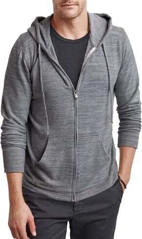 Velvet by Graham & Spencer Velvet Men's Loudon Long Sleeve Zip Up Hoodie in Saudi Arabia