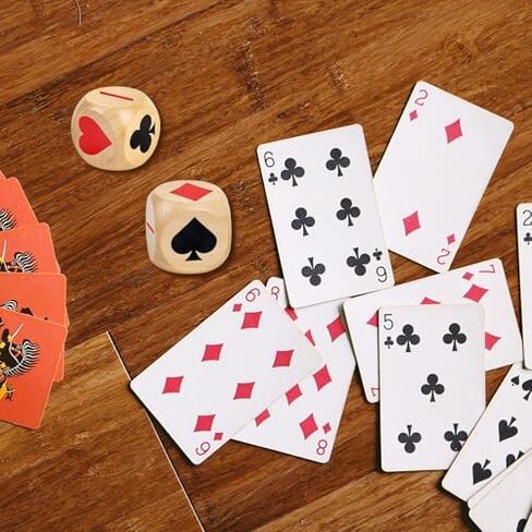4PCS Euchre Trump Marker Dice Premium Wooden Trump Indicator Big Clear Prints Euchre Cube for Euchre Players Perfect for Euchre Poker Cards Game Great Gift for Bridge Card Enthusiasts (4) in Saudi Arabia