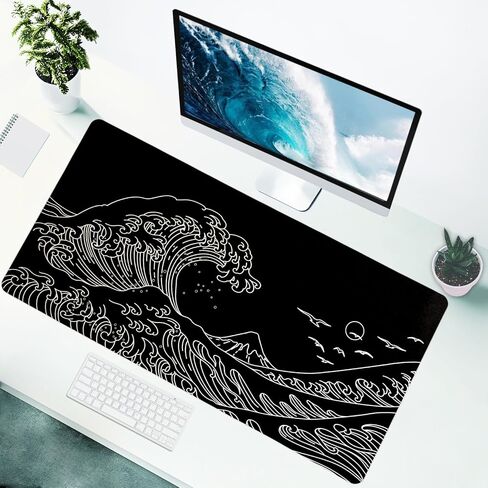 Cherry Blossom Scenery Large Gaming Desk Pad,XXL Anime Gaming Mouse Pad Keyboard Mat,Mouse Mat Gaming 31.5 x 15.75 in, Large Desk Mat,Waterproof&Non-Slip Desk Mat, Big Desk Pad for Gaming,Office,Home in Kuwait
