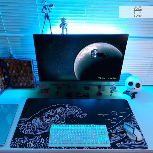 Cherry Blossom Scenery Large Gaming Desk Pad,XXL Anime Gaming Mouse Pad Keyboard Mat,Mouse Mat Gaming 31.5 x 15.75 in, Large Desk Mat,Waterproof&Non-Slip Desk Mat, Big Desk Pad for Gaming,Office,Home in Kuwait